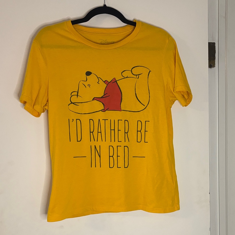 Disney Yellow Winnie the Pooh Short Sleeve Tee